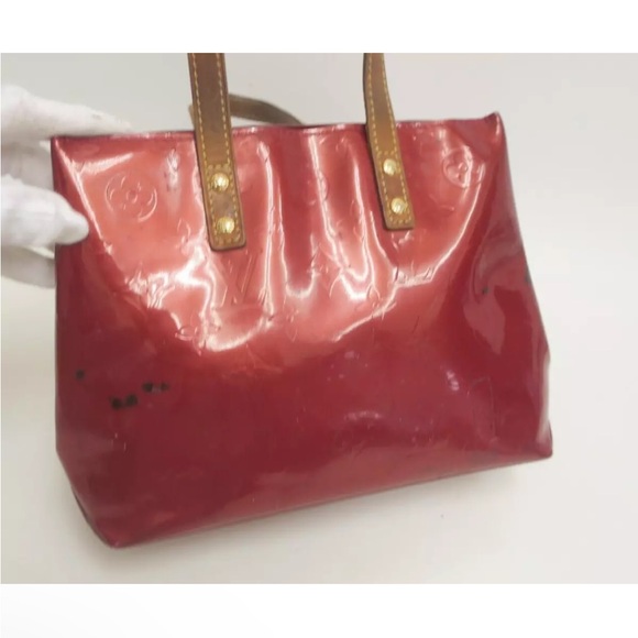 LOUIS VUITTON Reade PM Red Vernis Mini Bag Handbag - Picture 3 of 16
